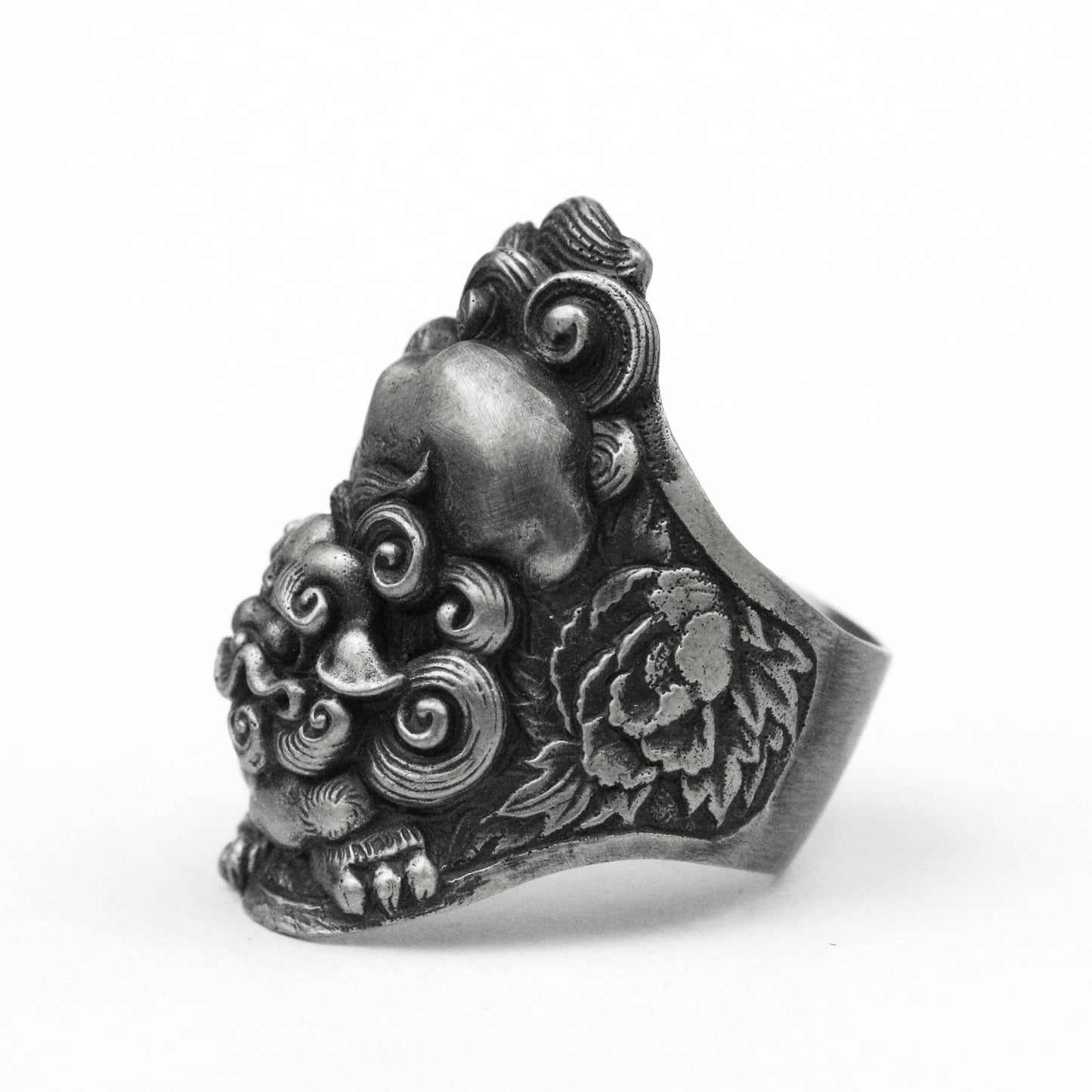 925 silver holy lion ring,traditional lion vintage totem ring, patron saint beast ring,Lion King fights for Hegemony Courage Ring