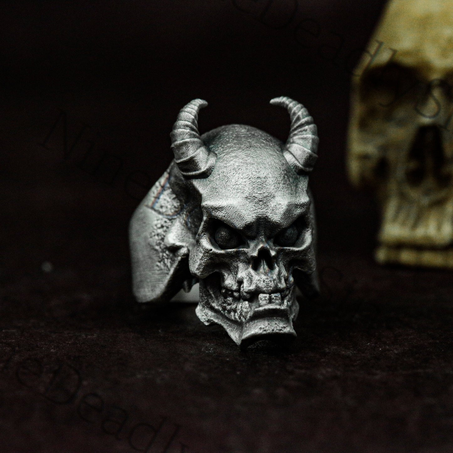 Evil Spirit 925 Silver Ring - Goth Demon - Personalized Handmade Ring Gift Goth Indie Ring
