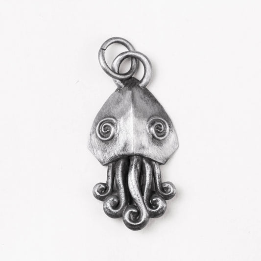 Cthulhu Pendant 925 Silver Octopus Necklace, Brass Craftsman Making Jewelry