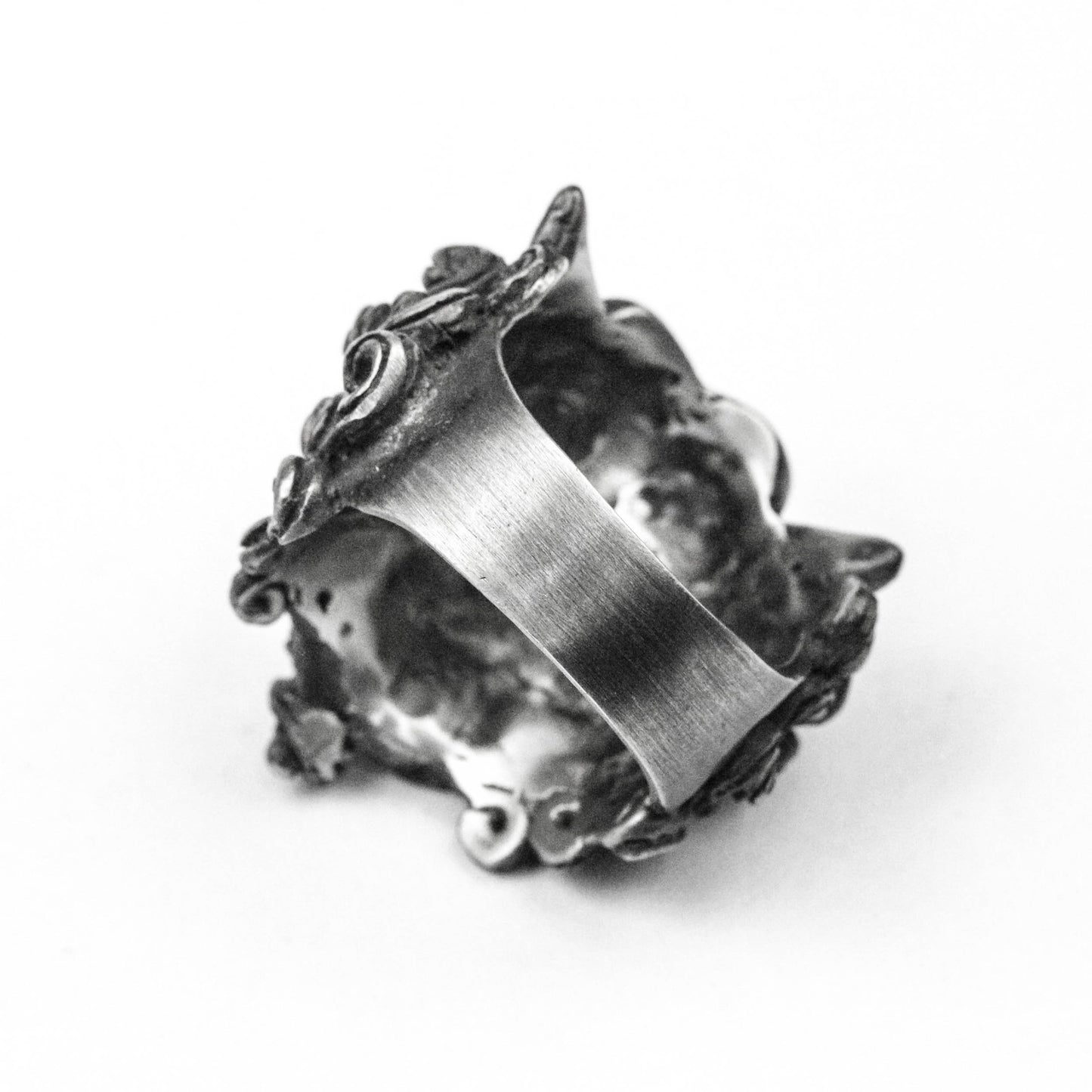 925 silver Tang Lion Ring Chinese Dragon Ring Buddhist Jewelry Holy Beast Ring 925 silver brass handmade custom jewelry