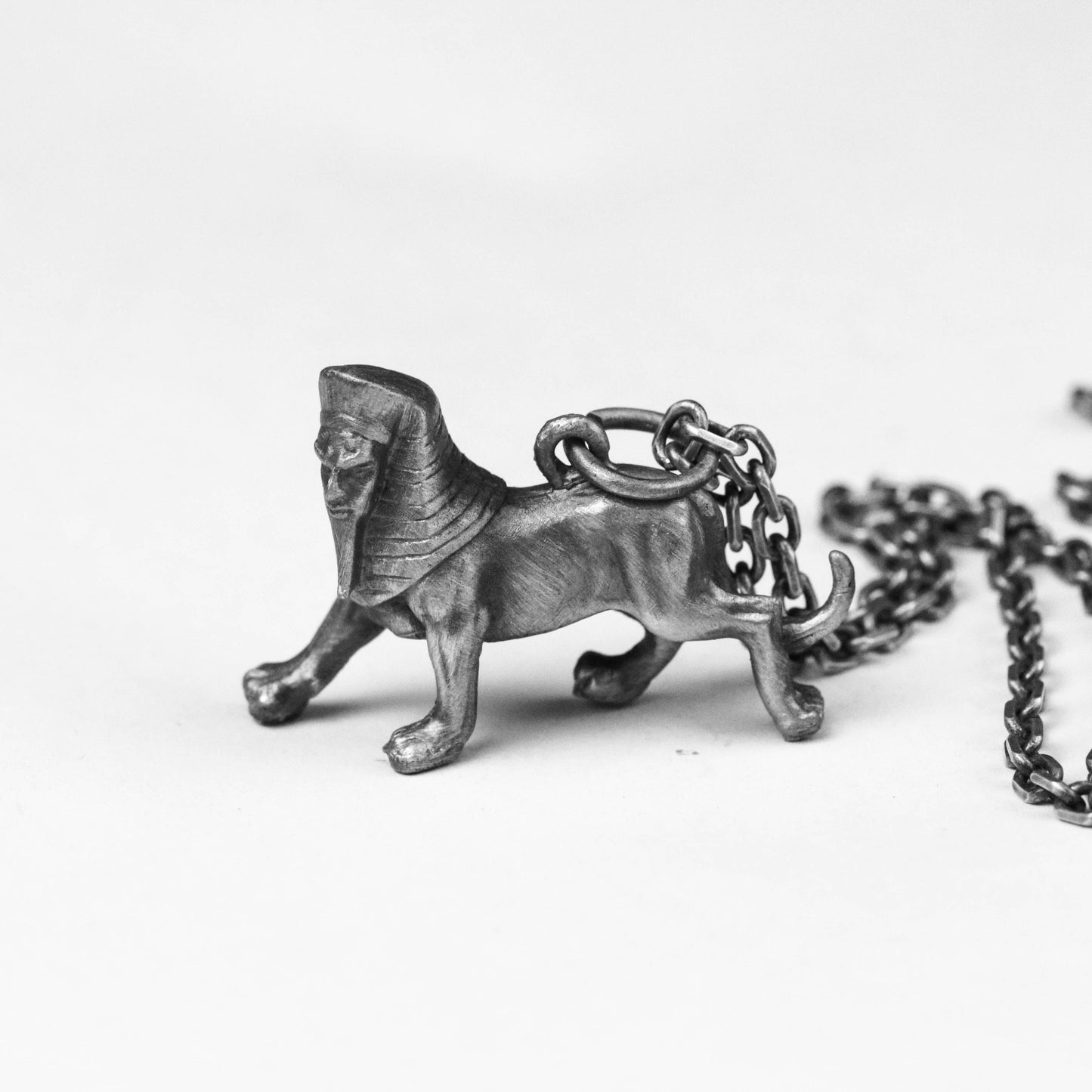 925 silver sphinx necklace, sphinx charm, Egyptian sphinx jewelry