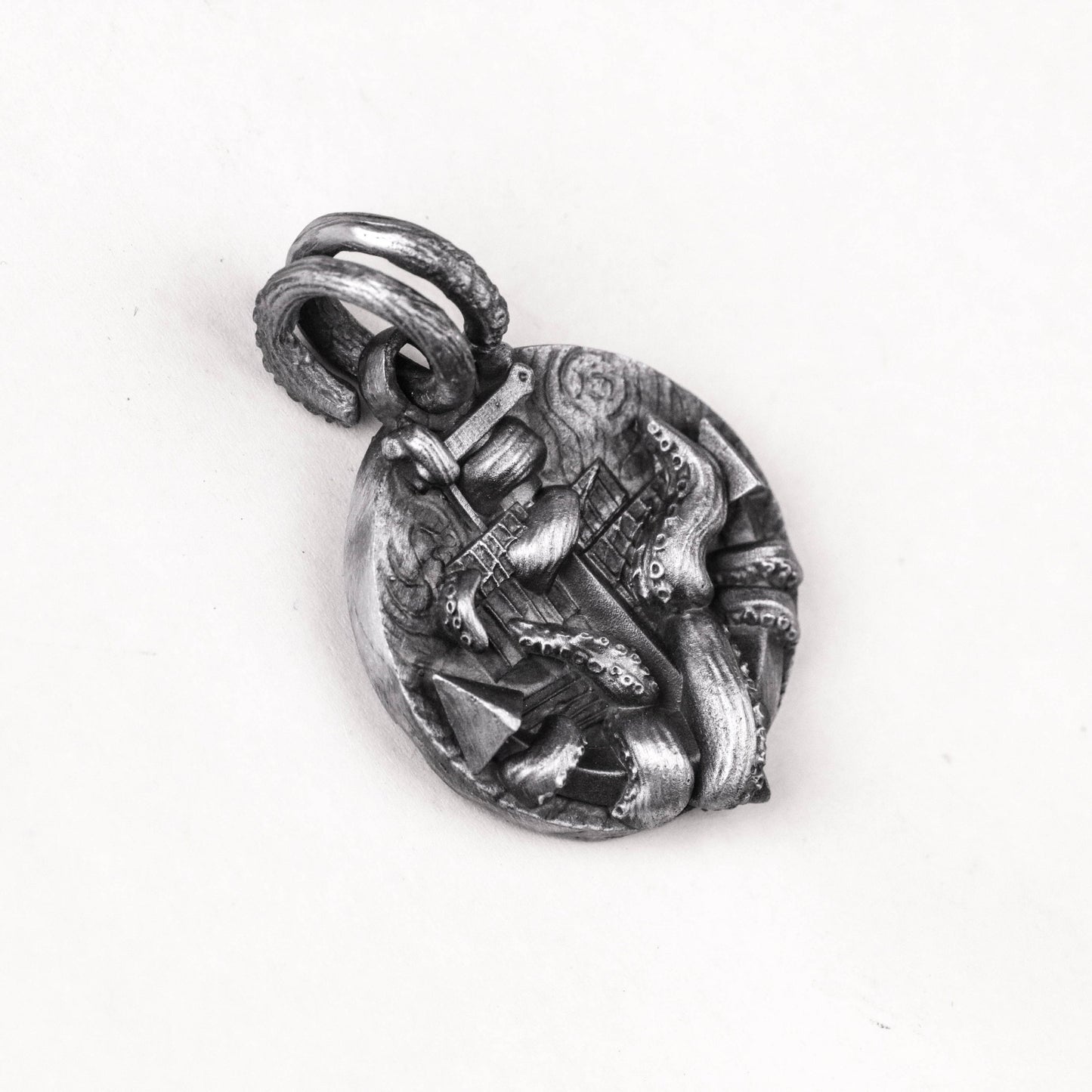 925 Silver Cthulhu Pendant Octopus Tentacle Necklace Retro Brass Craftsman Making Jewelry