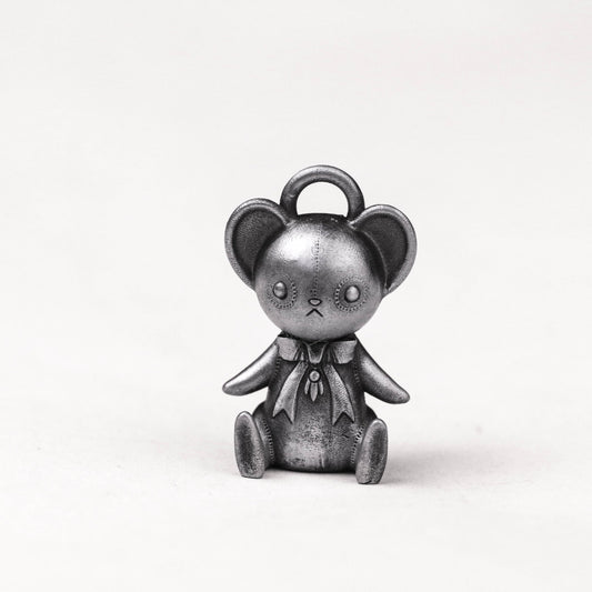 Teddy bear pendant Patch bear charms baby charm Save the planet jewelry, Polar bear cute bear pendant.