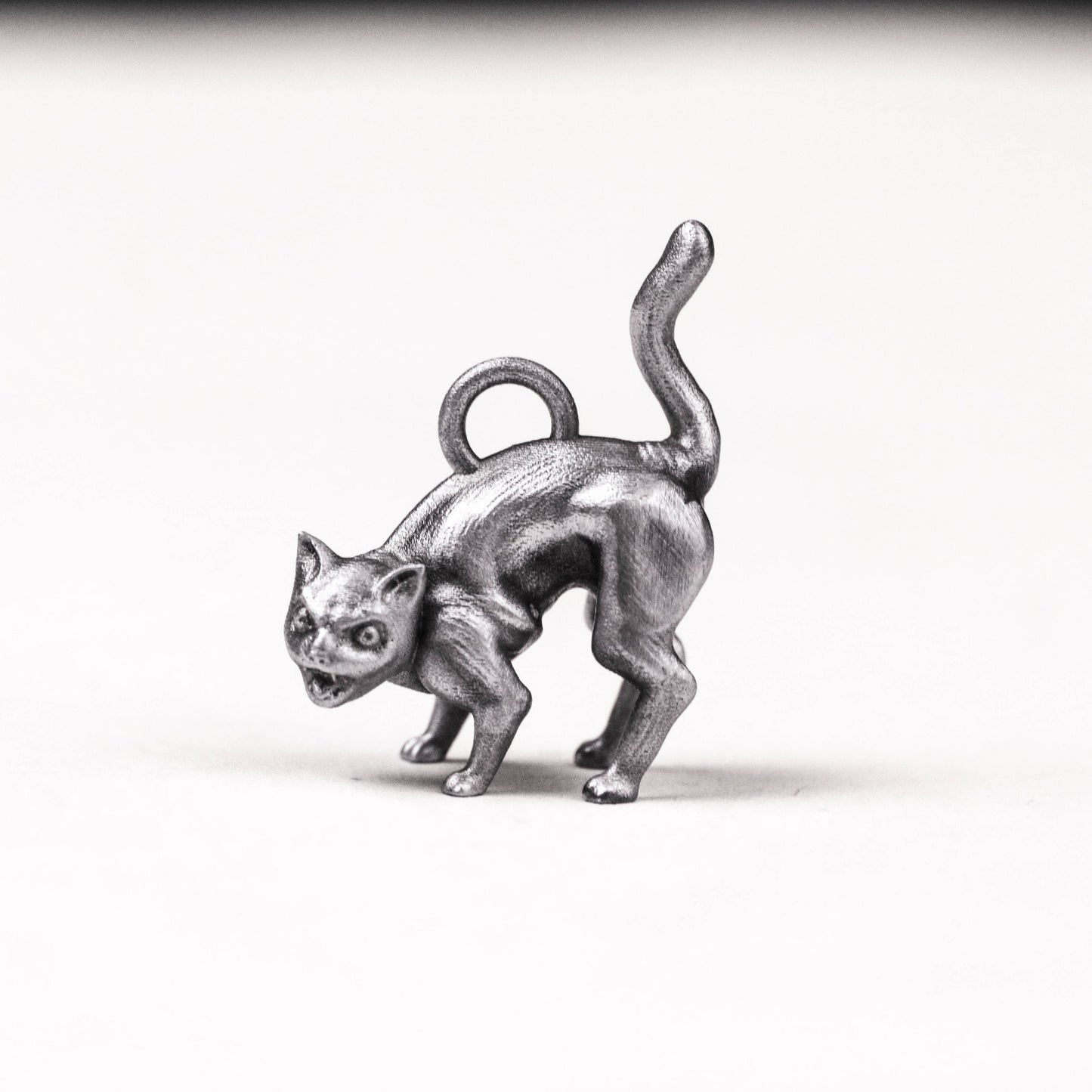 925 silver furious cat pendant, fried cat pendant,Vintage Silver Cat Pendant, Grumpy Cat, Cartoon Cat.