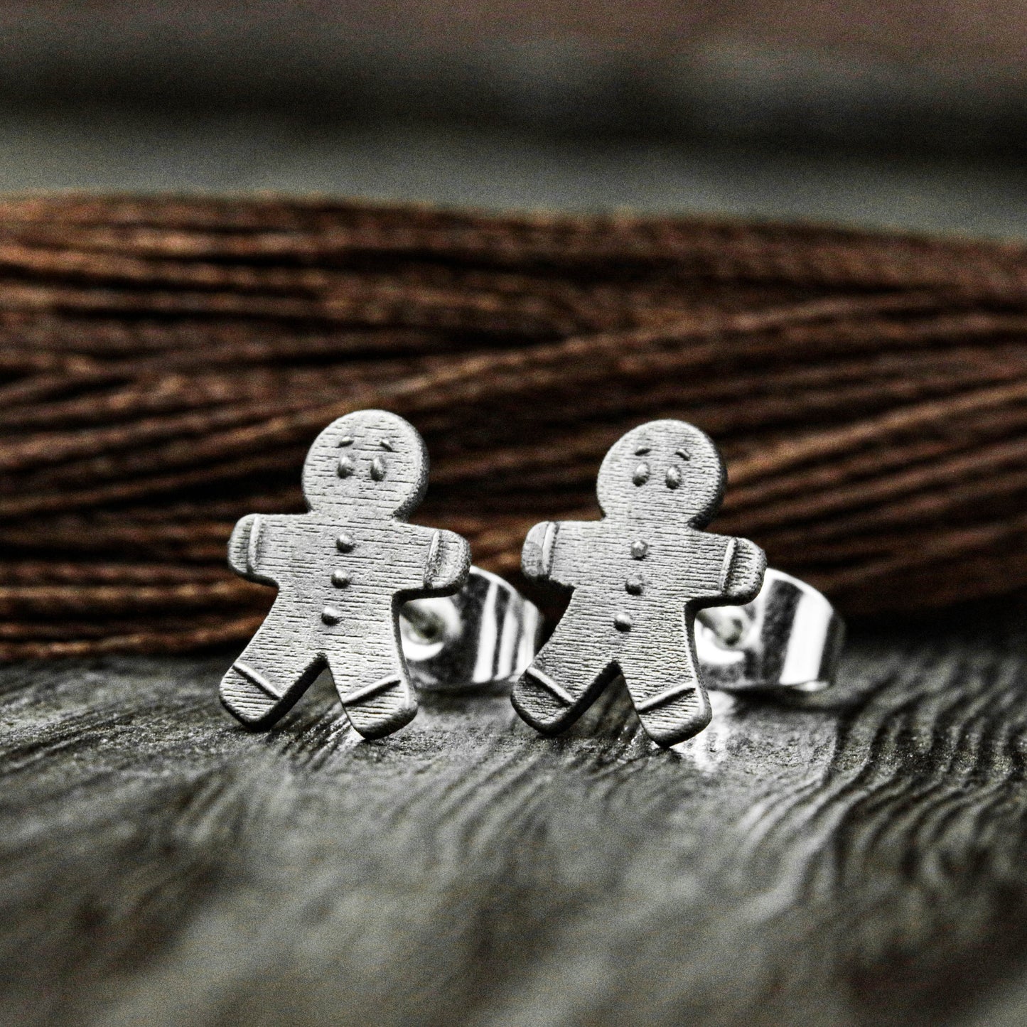 Biscuit Man Earrings, Nostalgic Gifts, Handmade Earrings, Girls Jewelry, Acrylic Earrings, Quirky Earrings.