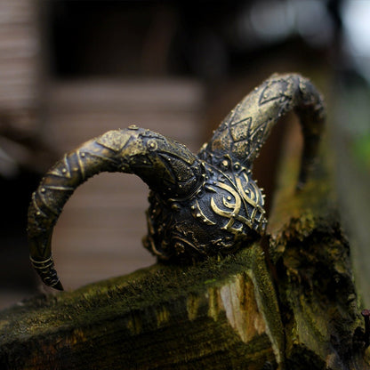Mystic Harlequin Pendant - Steampunk Brass & Silver Artisan Jewelry - SATANHORN