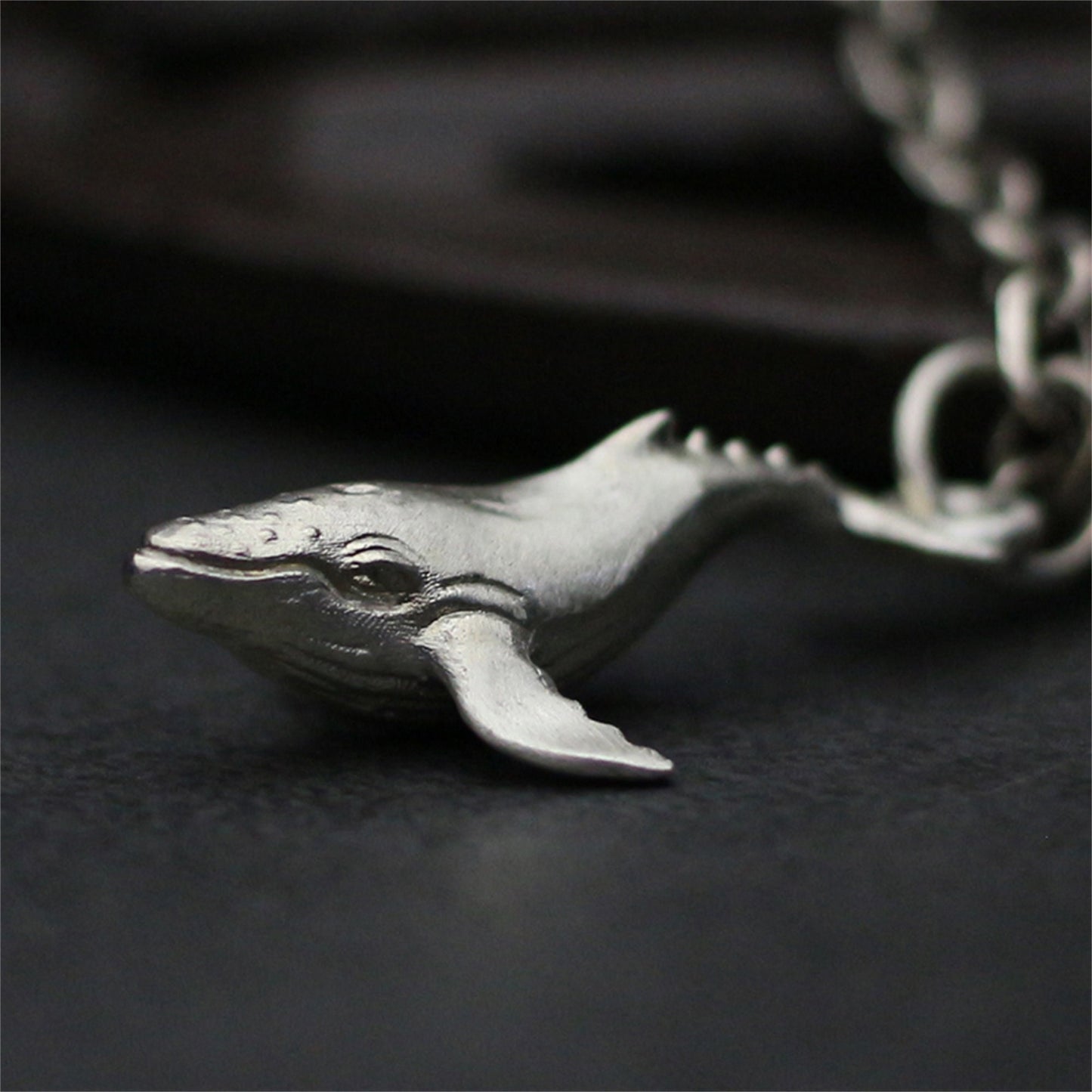 Ocean whale 925 silver pendant necklace, killer whale blue whale silver jewelry silver necklace handmade fish pendant-Craftsman made