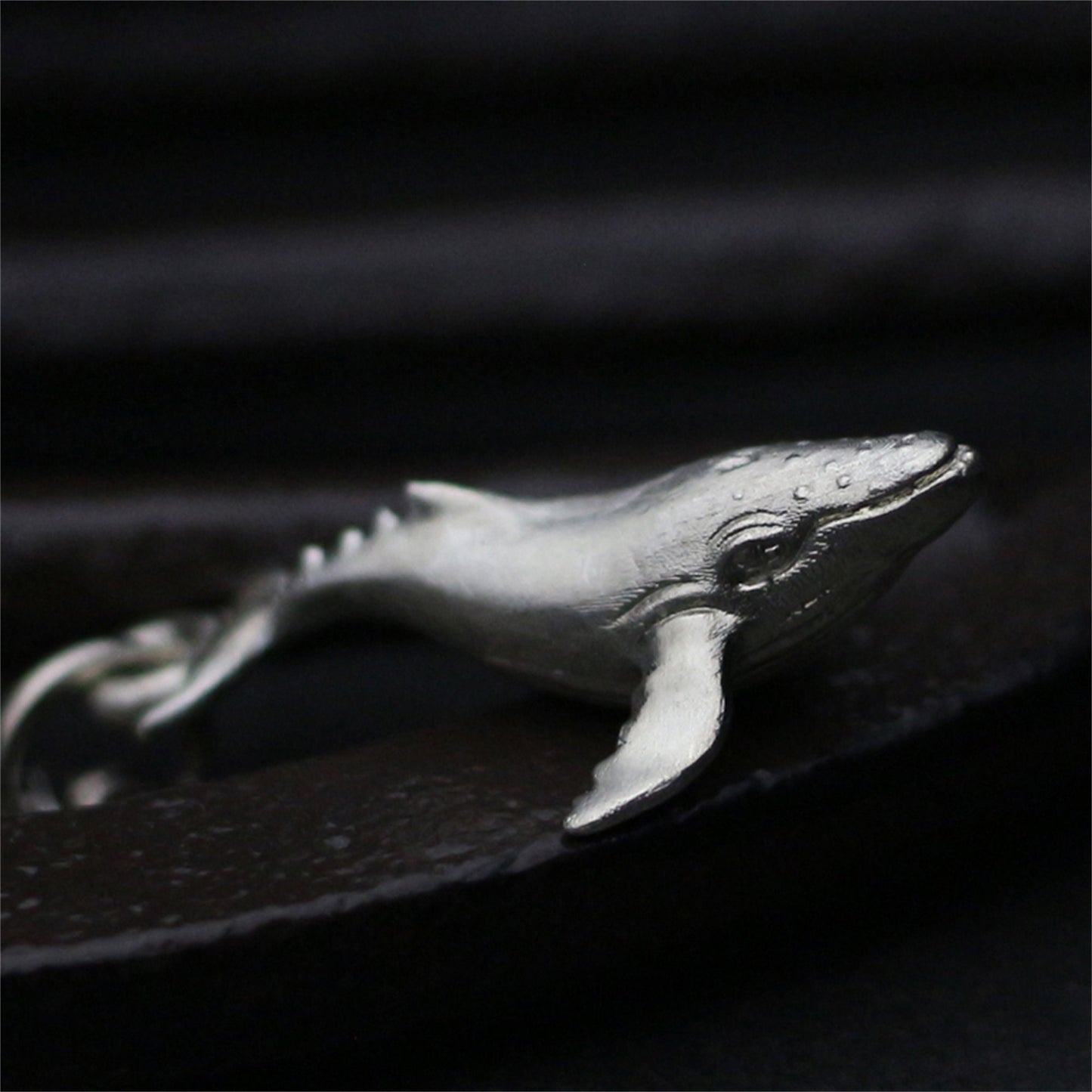 Ocean whale 925 silver pendant necklace, killer whale blue whale silver jewelry silver necklace handmade fish pendant-Craftsman made