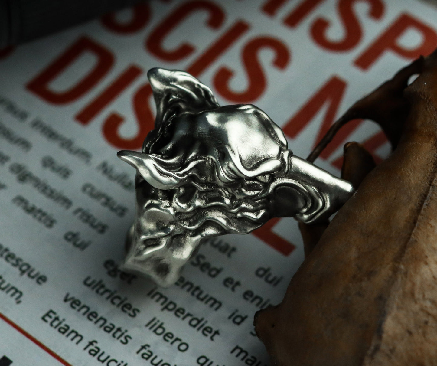 Wolf Totem 925 Silver Ring, Wolf King Ring, Ambition Sterling Silver Brass Wilderness Ring-Craftsmen made