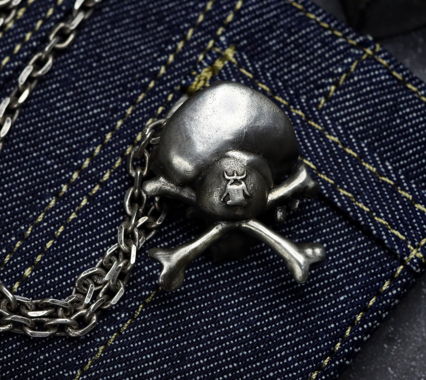 Pirate skull 925 silver pendant necklace, Captain sailor silver pendant,pirate flag totem,Sea king pendant, handmade gift-Craftsman made