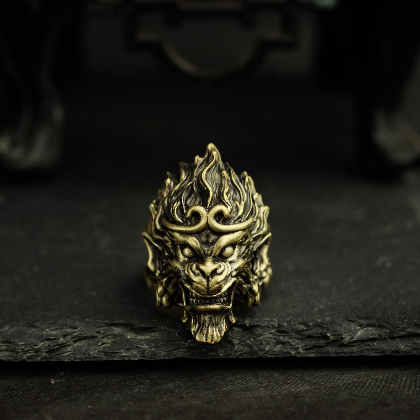 Monkey King 925 Silver Ring, Dark myth of Wukong, Journey to the West, myths and legends 925 sterling silver ring-Craftsmen made