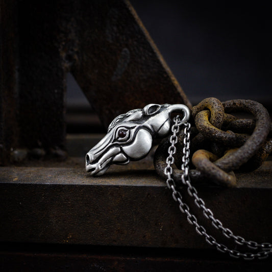 Horse 925 silver pendant, horse head pendant, zebra wild horse exquisite surprise gift-Craftsmen made