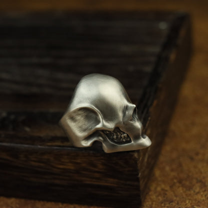 Skull ring 925 sterling silver handmade independently, punk motorcycle skull ring, unique silver skull gift-Craftsmen made - SATANHORN
