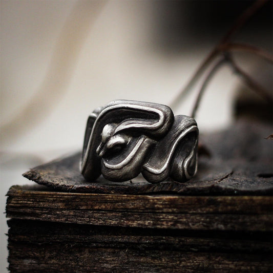 Viper 925 Silver Ring, deadly ring, Medusa, creative surprise gift-handmade sterling silver jewelry-Craftsmen made