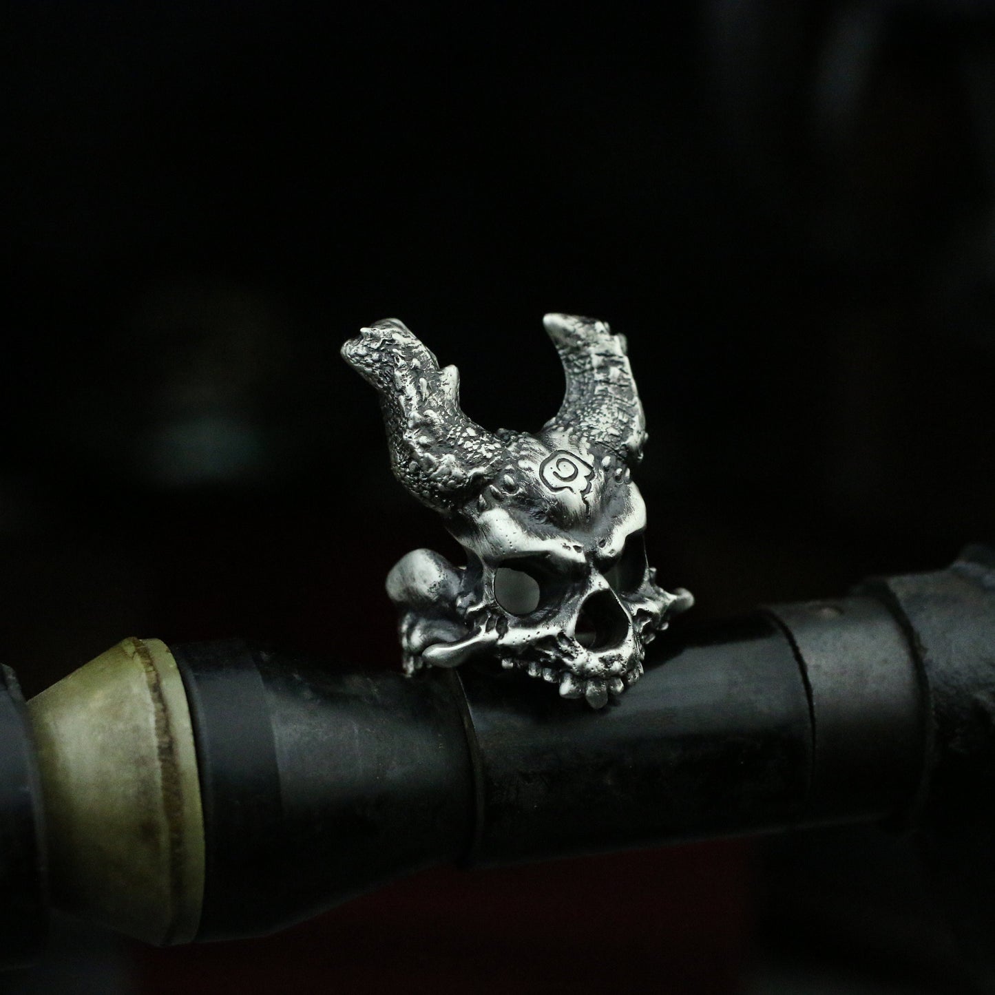 Valkyrie mask 925 silver ring, war ring, Warrior skull ring,unique charm-Craftsmen made