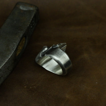 Spartan Warrior 925 Silver Ring, Battlefield Hero Ring, Small Gift Sterling Silver Jewelry-Crafted by craftsmen - SATANHORN