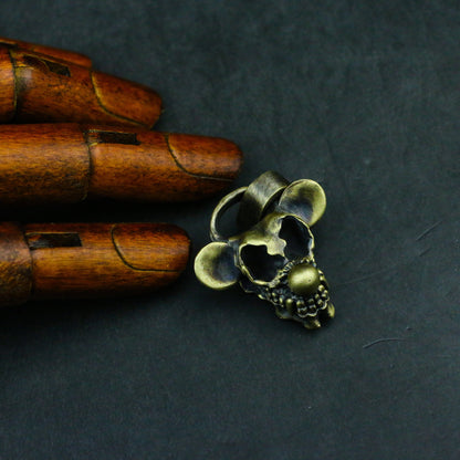 Handmade Big Ear Skull Vintage Mouse Brass Charm/Necklace/Pendant - SATANHORN