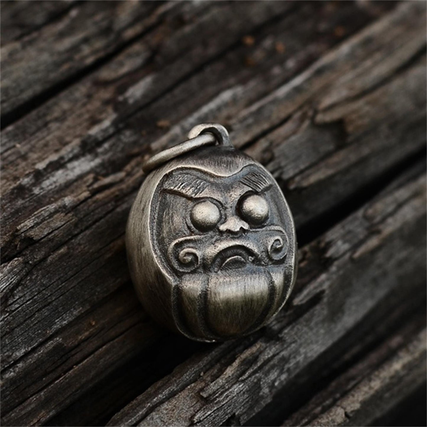 DARUMA 925 silver pendant necklace, tumbler sterling damo egg jewelry, personalized creative handmade gifts-craftsmen made