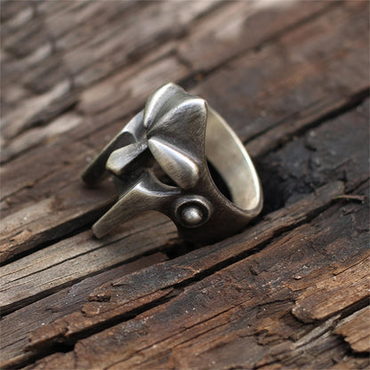 Spartan mask 925 silver ring, warrior courage tough guy fearless sterling silver ring love at first sight-Craftsman made - SATANHORN