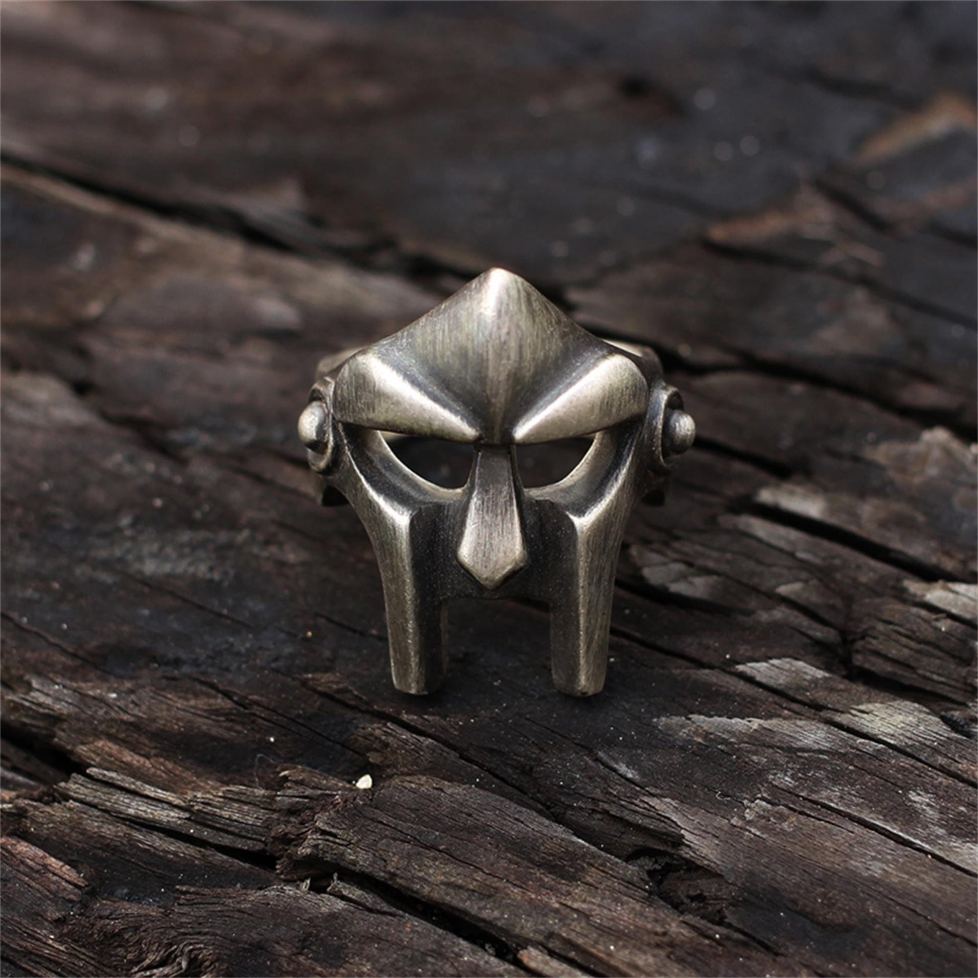 Spartan mask 925 silver ring, warrior courage tough guy fearless sterling silver ring love at first sight-Craftsman made - SATANHORN