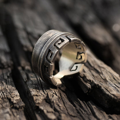 Feather 925 Silver Ring, Angel Feather Men’s Silver Ring, Angel Wing Silver Jewelry-Craftsman made - SATANHORN