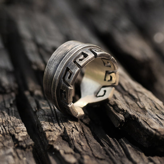 Feather 925 Silver Ring, Angel Feather Men’s Silver Ring, Angel Wing Silver Jewelry-Craftsman made - SATANHORN