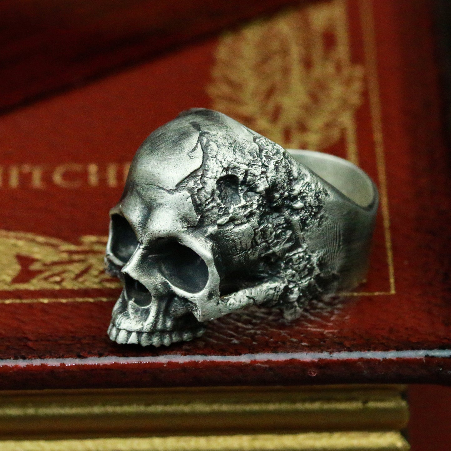 925 Sterling Silver Skull Ring,Mens Skull Ring Sterling Warrior Skull,Band Ring,Halloween Jewelry,elegant skull ring-Craftsman made