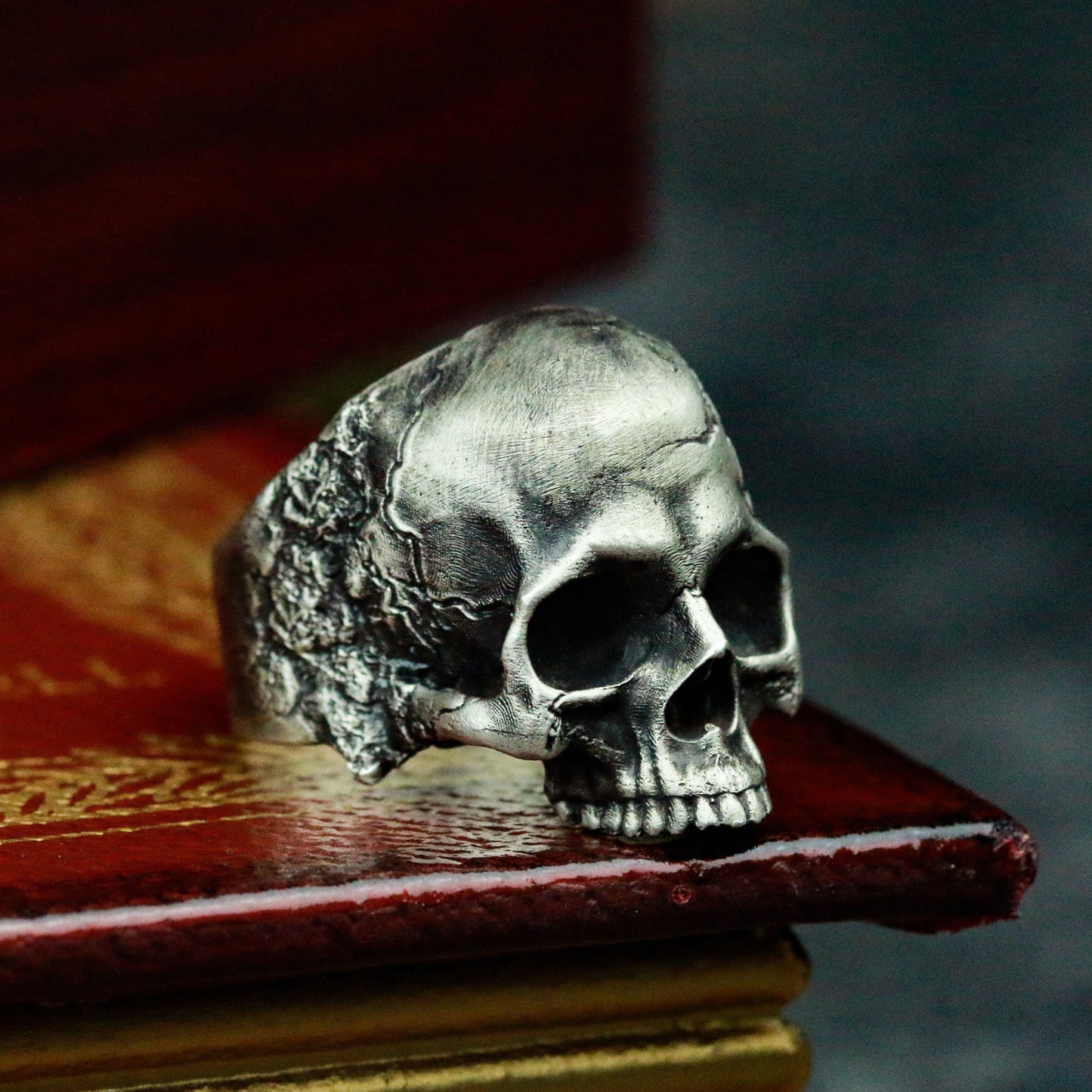 925 Sterling Silver Skull Ring,Mens Skull Ring Sterling Warrior Skull,Band Ring,Halloween Jewelry,elegant skull ring-Craftsman made