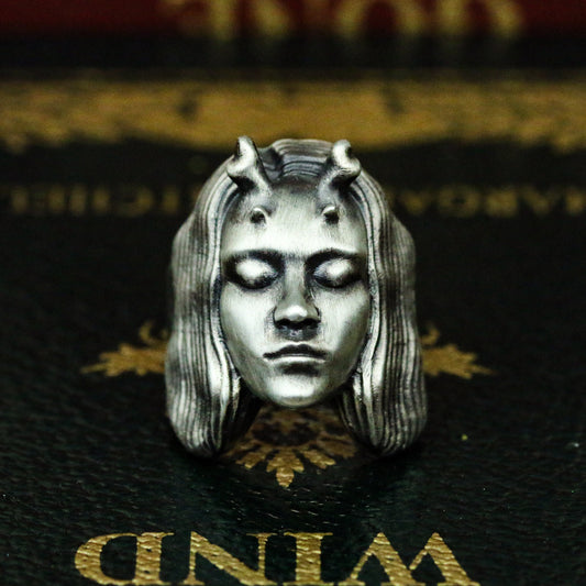 Dragon girl 925 silver ring, banshee ring, gift for mother, unique jewelry gift-craftsman made - SATANHORN