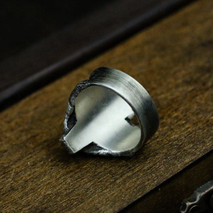 Coffin 925 Silver Ring,Gothic silver ring,Ghost Claw Ring,Casket Ring,Coffin Ring,Goth Jewelry,Halloween Ring-Craftsmen made - SATANHORN
