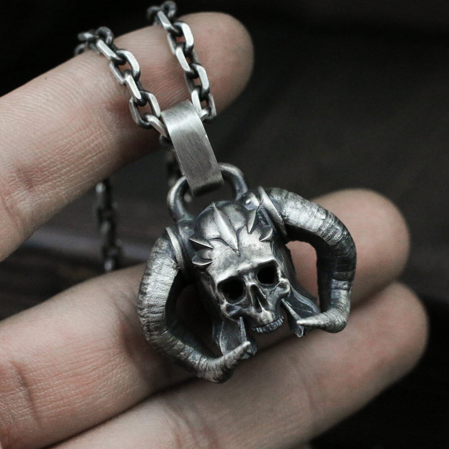 Medieval war skull spirit helmet 925 sterling silver pendant necklace,gladiator helmet war god skull pendant necklace-Craftsman made