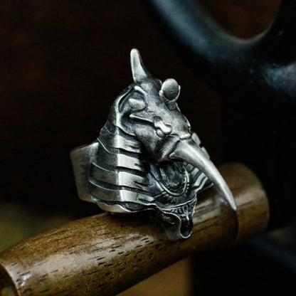 Thoth 925 silver ring, The god of wisdom, Egyptian mythological silver jewelry, silver ring for protection-Craftsmen made - SATANHORN