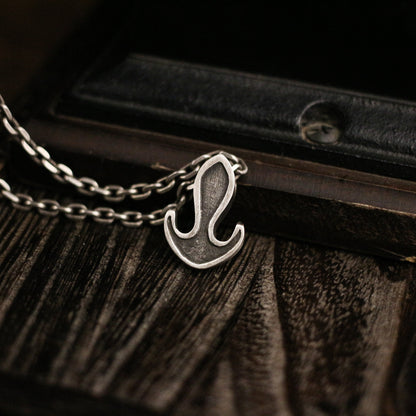 Anchor silver 925 silver pendant necklace, Sailor nautical sterling silver pendant, personalized handmade gift-craftsman made