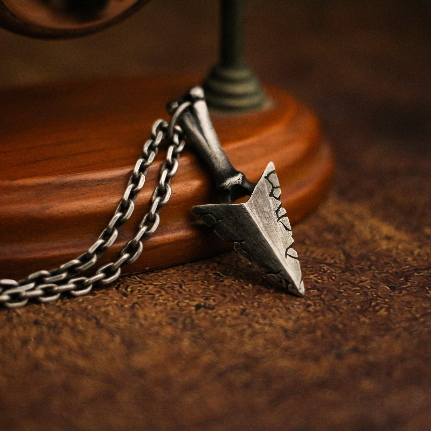 Arrow 925 Silver Pendant Necklace, Bone Arrow Pendant, Cracked Cold Weapon Sterling Silver Gothic Necklace Gift - Craftsman Made