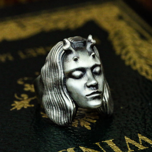 Dragon girl 925 silver ring, banshee ring, gift for mother, unique jewelry gift-craftsman made