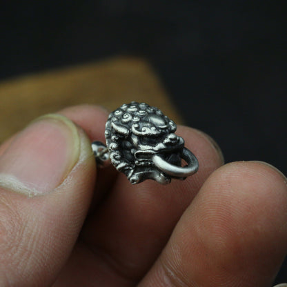 925 sterling silver lion head earrings, lion earrings, lion jewelry, natural earrings, gifts for him handmade