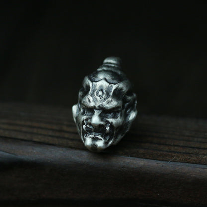 Sterling silver buddha devil earrings,Buddhist earrings, Buddhist jewelry, faith jewelry