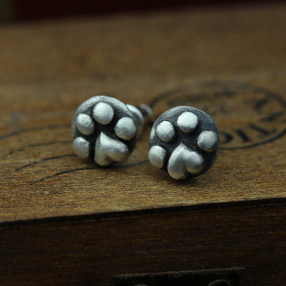 Cat paw earrings