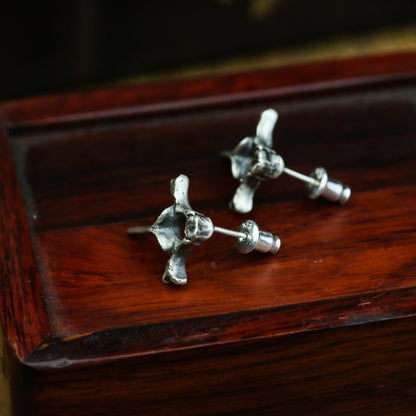 925 Sterling silver Cross Earrings, Jesus religious belief jewelry, personalized sterling silver earring gifts - Craftsman made