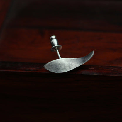 Whale sterling silver earrings