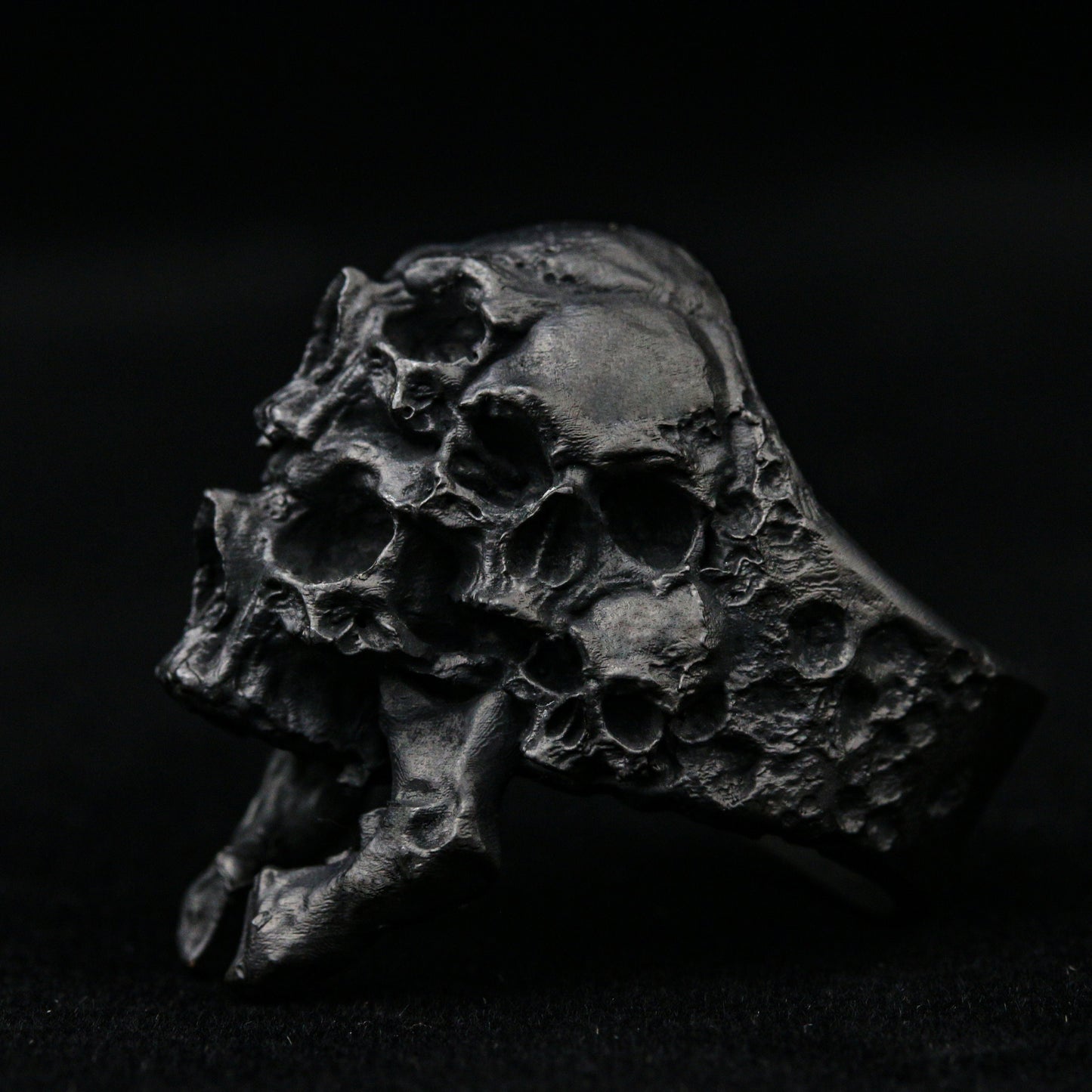 Skull silver men, Thousand Faces Skull Ring, Men and Women Band style, skull biker masonic rock roll handmade jewelry .925