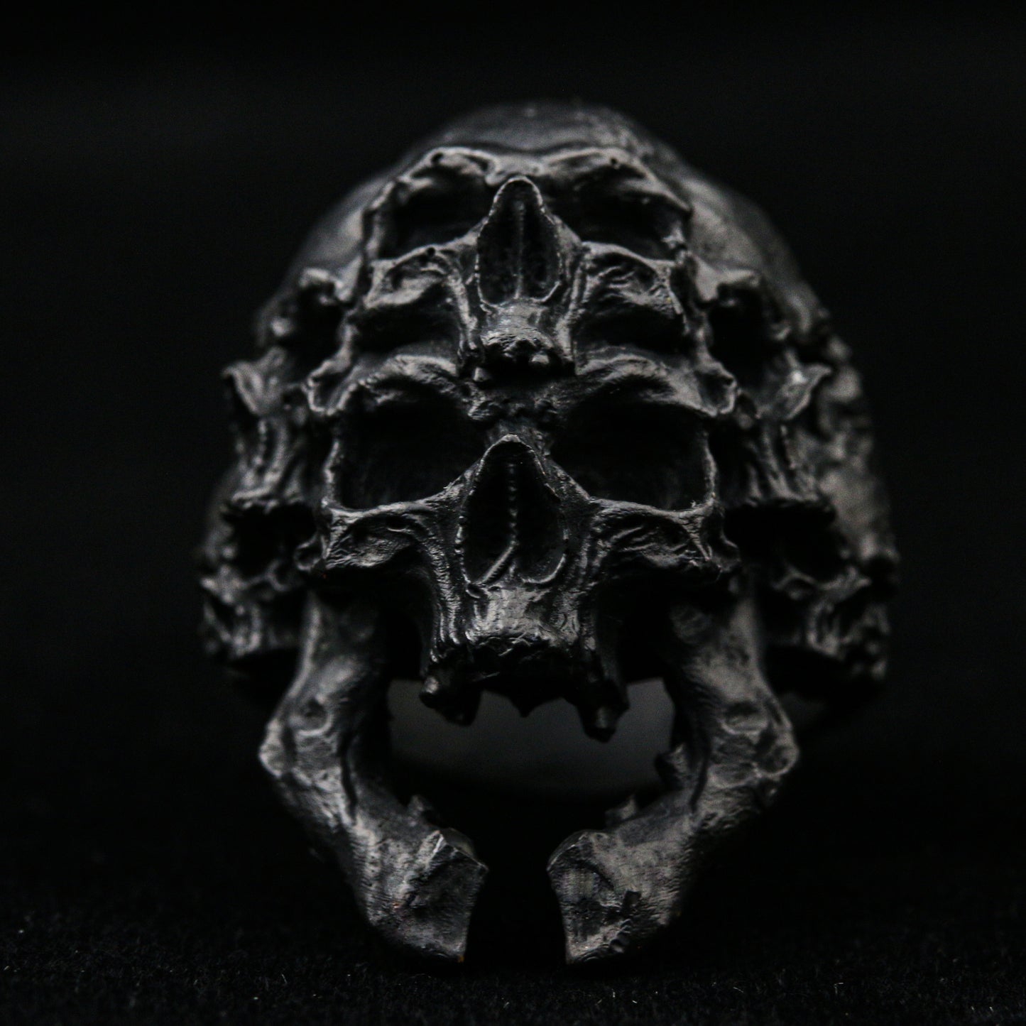 Skull silver men, Thousand Faces Skull Ring, Men and Women Band style, skull biker masonic rock roll handmade jewelry .925