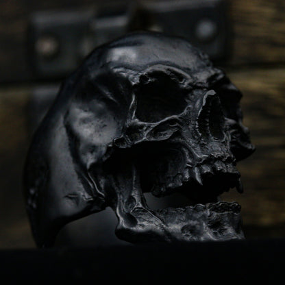 Skull ring Vampire open jaw Skull,  biker masonic rock roll gothic jewelry