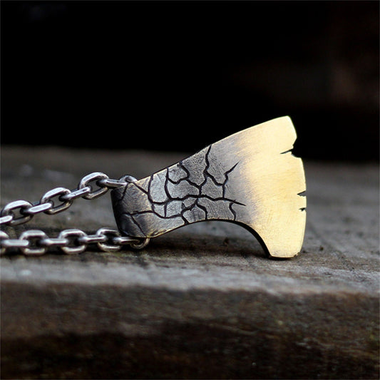 Axe 925 Silver pendant,Silver giant axe,sterling silver jewelry pendant-Craftsman made