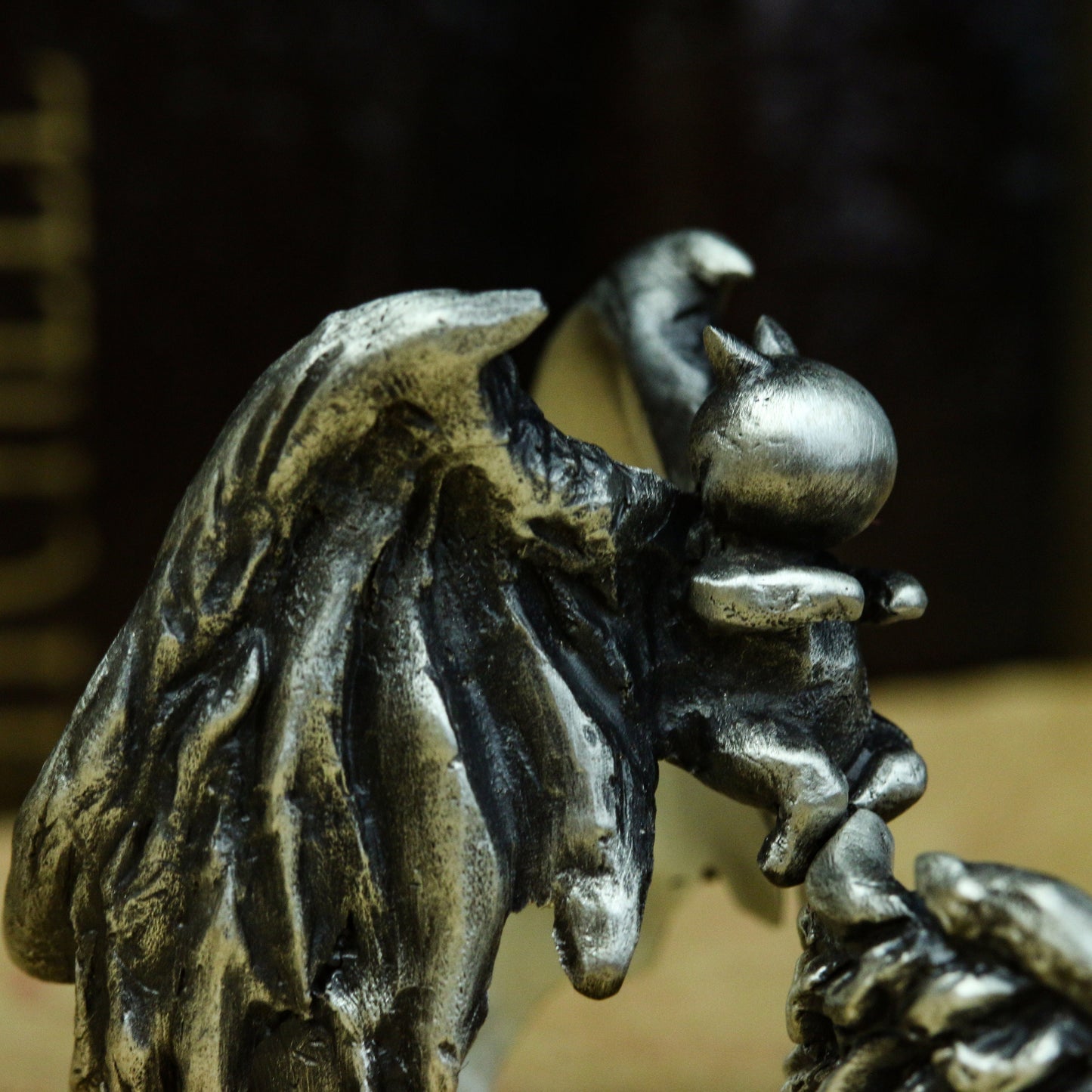 Angel/Devil 925 silver Ring , Couple ring,solid sterling silver handmade holiday anniversary gift - Craftsmen made - SATANHORN