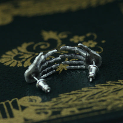 Palm bone earrings jewelry