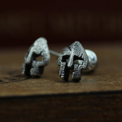 Spartan helmet earrings, Spartan jewelry, helmet earrings, helmet jewelry, warrior earrings, gifts