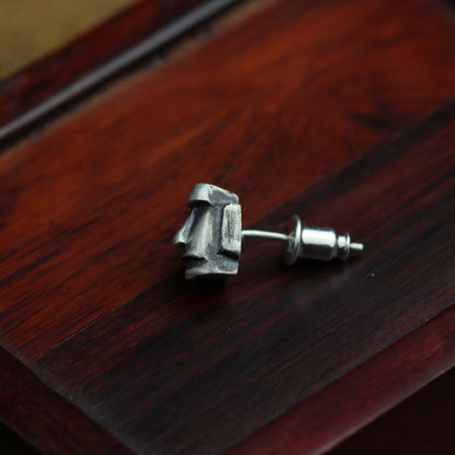 Easter Island Watcher Stone Earrings