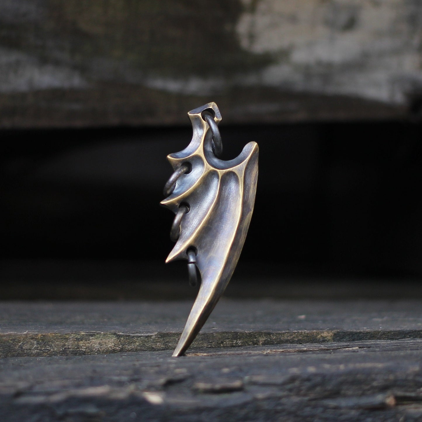 Angel Wings 925 Silver Pendant, Devil Wings Silver Pendant, Dragon Wings Sterling Silver Pendant-Craftsmen made