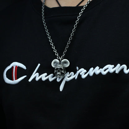 Cartoon Style Double Ear skull Charm/Necklace/Pendant Fantasy Jewelry